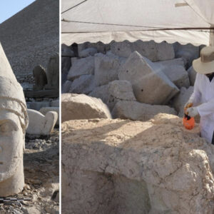 kultur ve turizm bakanligindan nemrut heykellerine saglamlastirma projesi bu yontemler ilk kez nemrutta kalici sekilde uygulaniyor JA2pAJWN